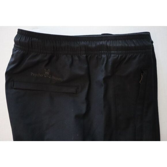 Psycho Bunny Men's Sz M Black Cabrini Commuter Drawstring Shorts - Picture 10 of 13